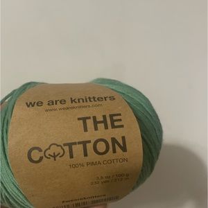 5 WE ARE KNITTERS GREEN Pima cotton yarn